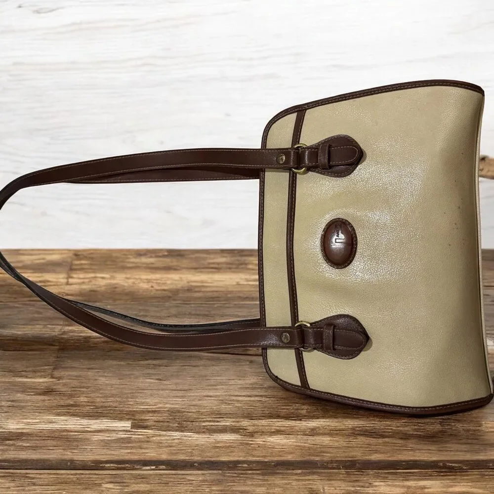 Vintage Rampage Beige Brown Shoulder Bag Classic 90s Y2K Structured Purse